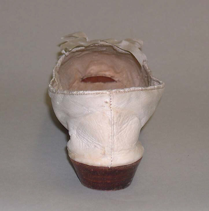 Wedding slippers, leather, silk, American