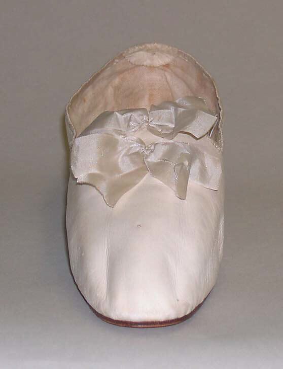 Wedding slippers, leather, silk, American