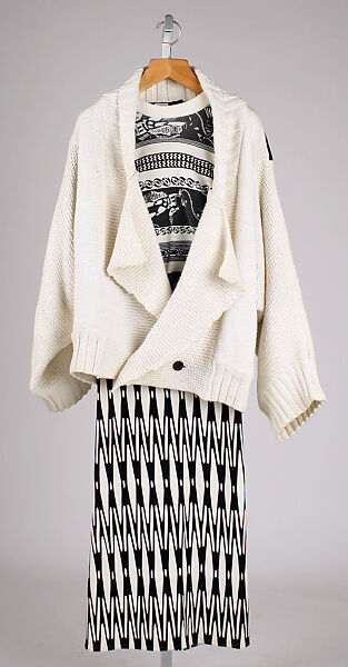 Ensemble, Bodymap (British, founded 1982), a,c) cotton; b) cotton/synthetic blend, British