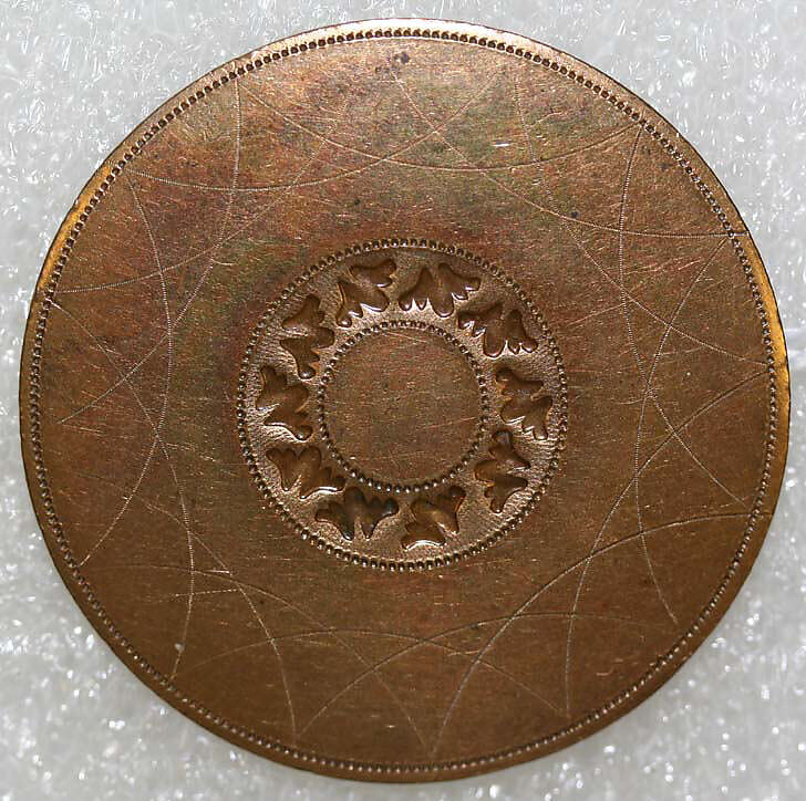Button, metal, American