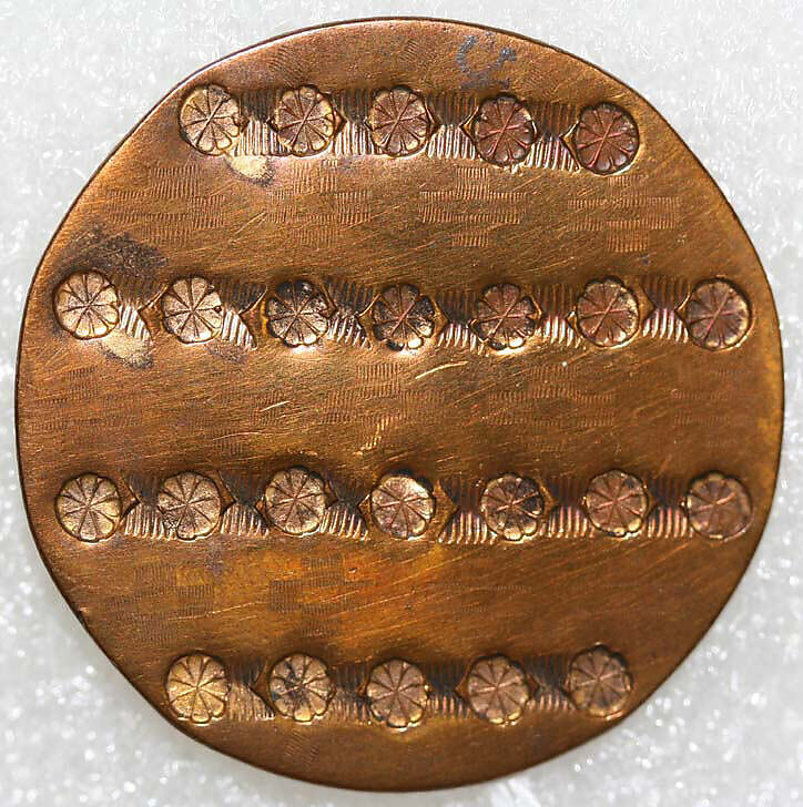 Button, metal, American