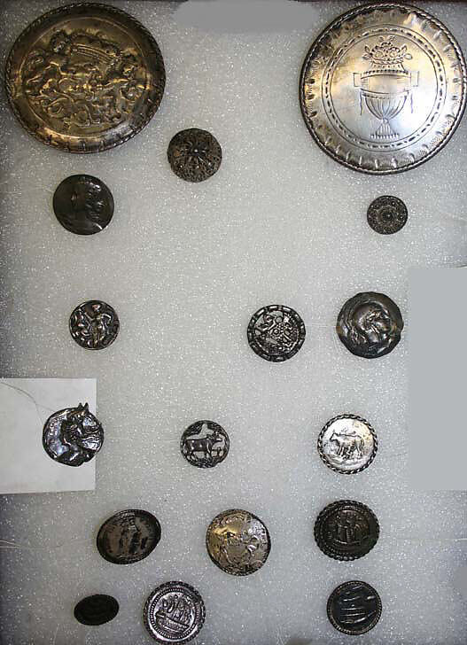 Button, metal, European 