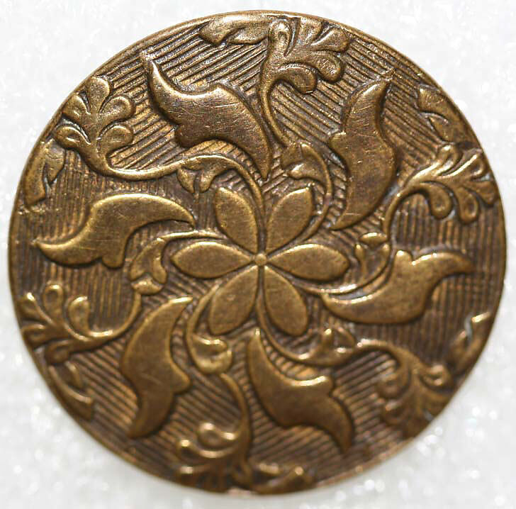 Button, metal, American or European