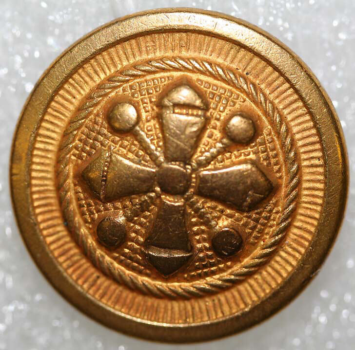 Button, metal, American or European