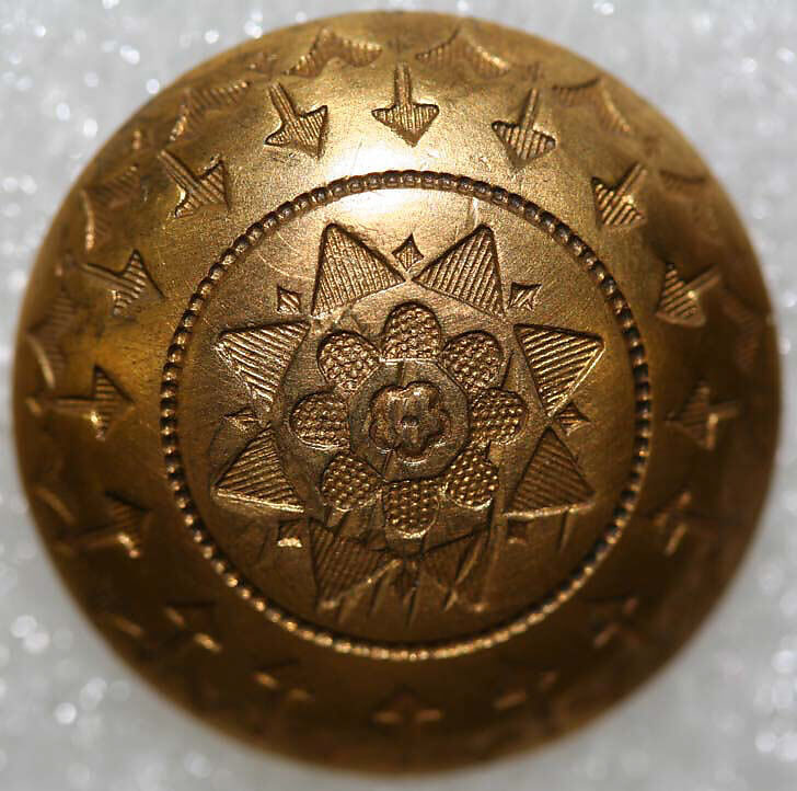 Button, metal, American or European