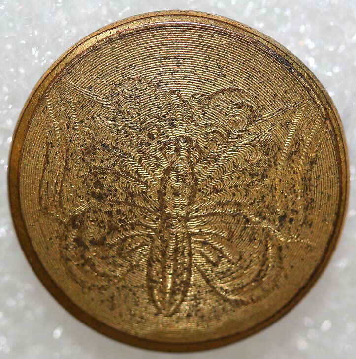 Button, metal, American or European