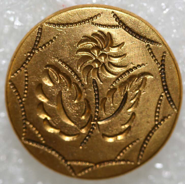 Button, metal, American or European