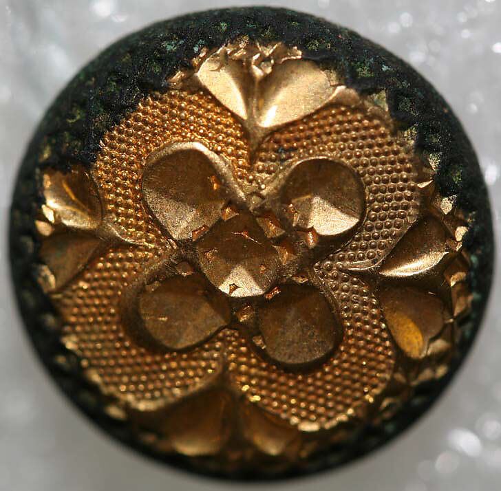 Button, metal, American or European