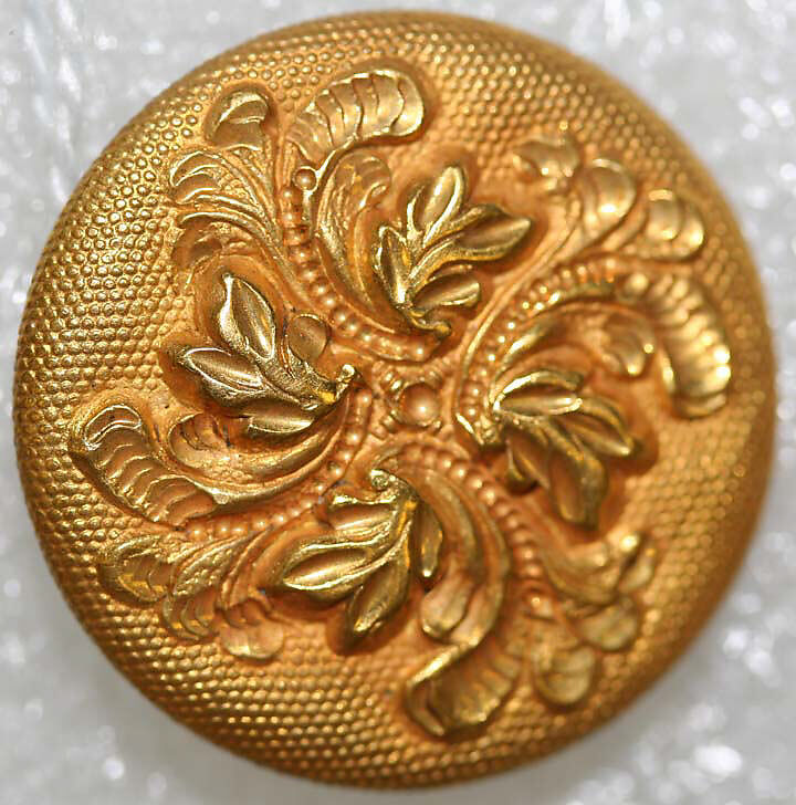 Button, metal, American or European