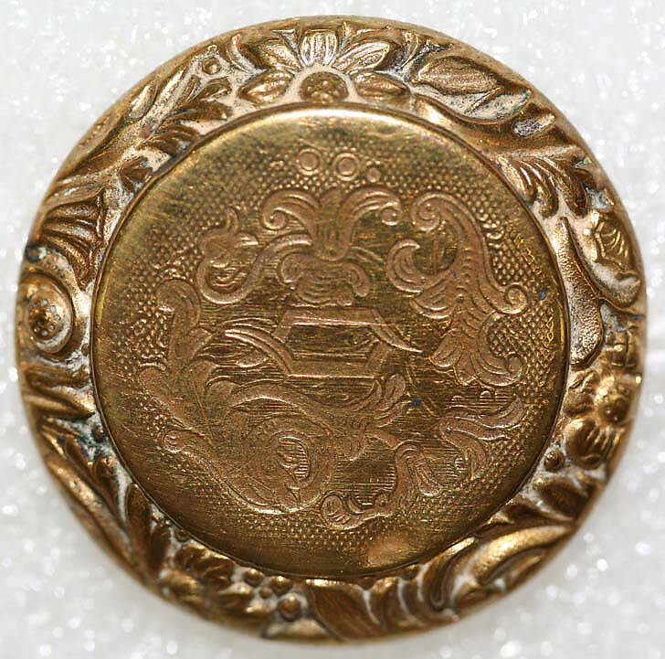 Button, metal, American or European