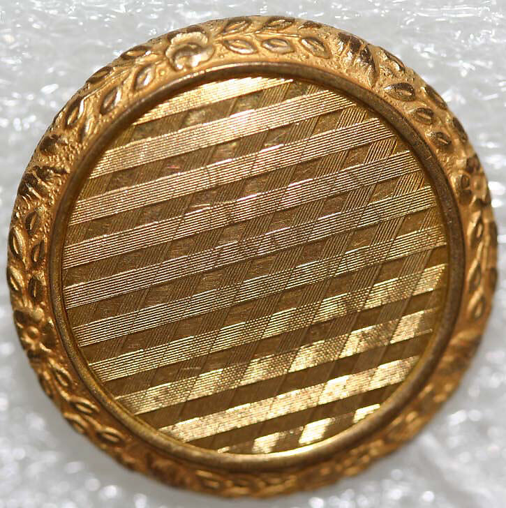 Button, metal, American or European