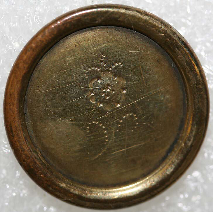 Button, metal, American or European