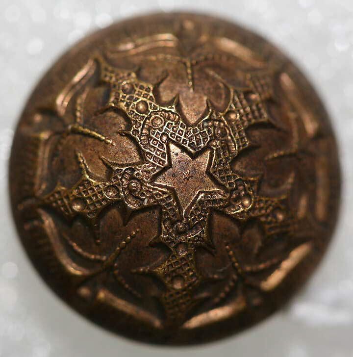 Button, metal, American or European