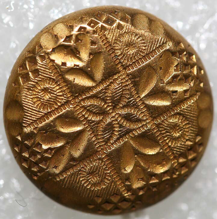 Button, metal, American or European