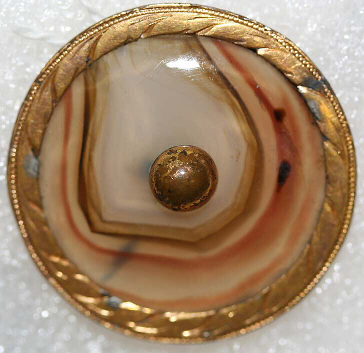 Button, metal, paste, American or European