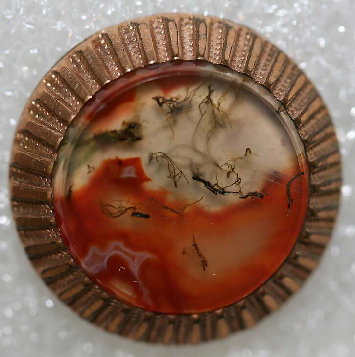 Button, metal, paste, American or European