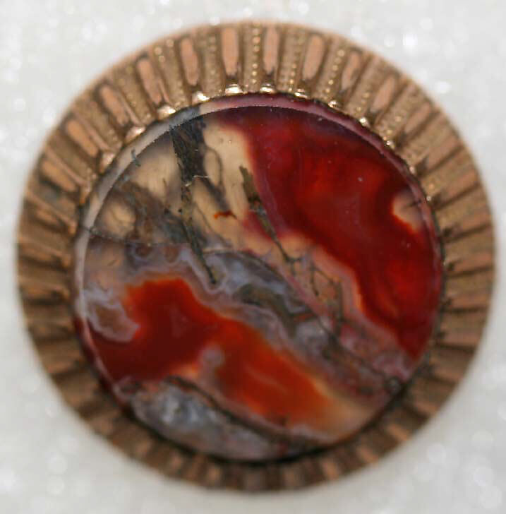 Button, metal, paste, American or European