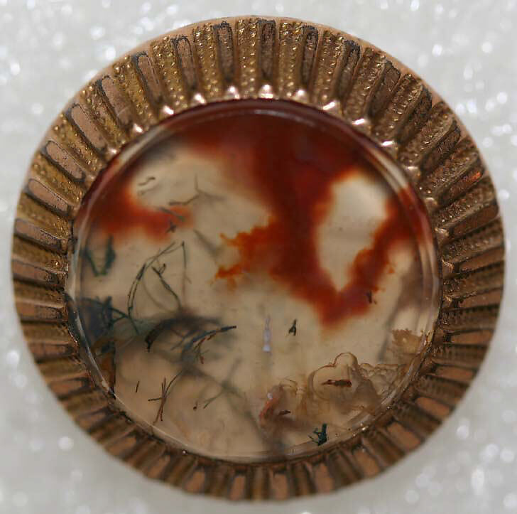 Button, metal, paste, American or European