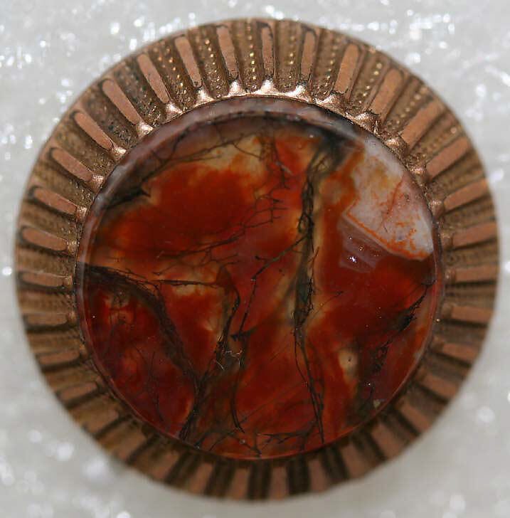 Button, metal, paste, American or European