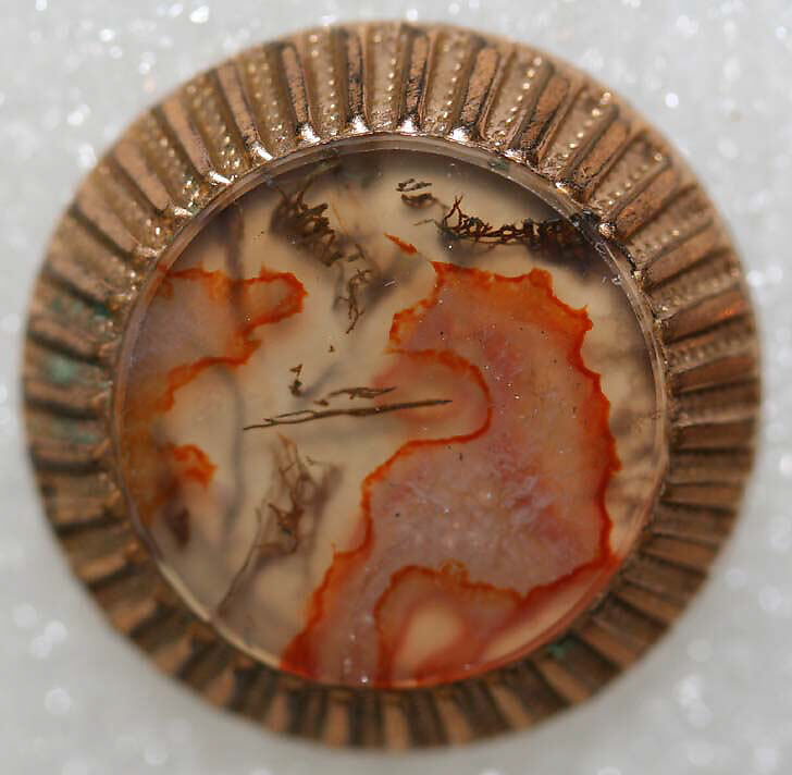 Button, metal, paste, American or European