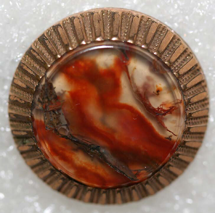 Button, metal, paste, American or European