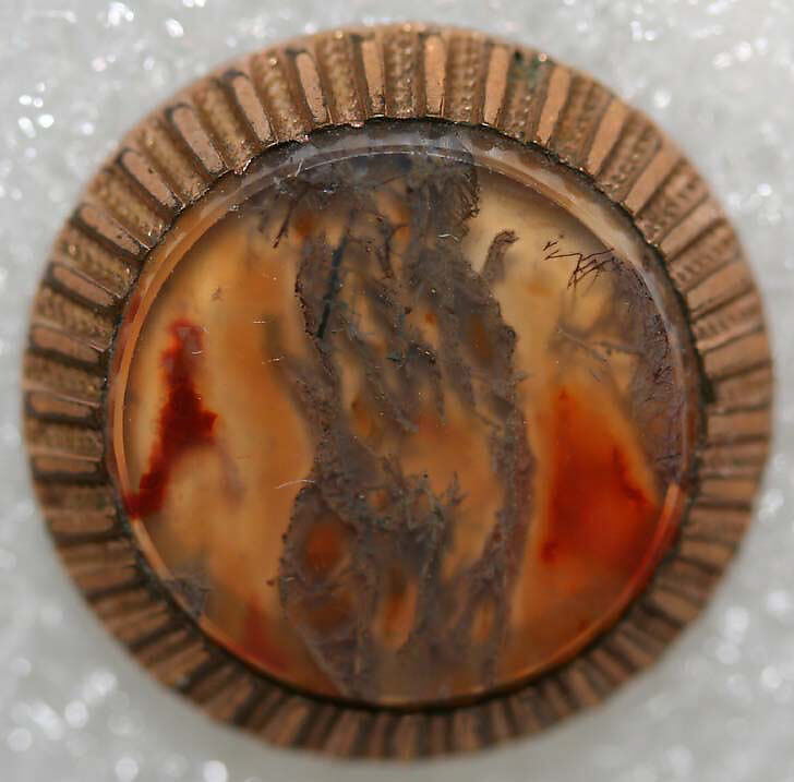 Button, metal, paste, American or European