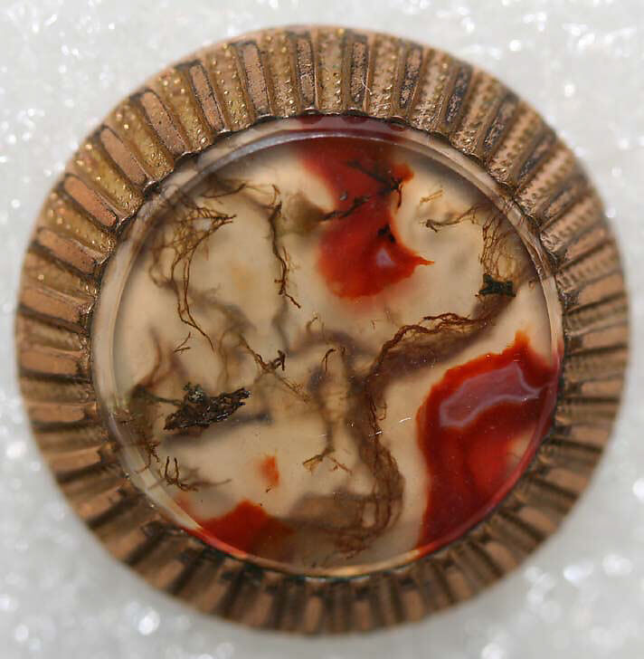 Button, metal, paste, American or European