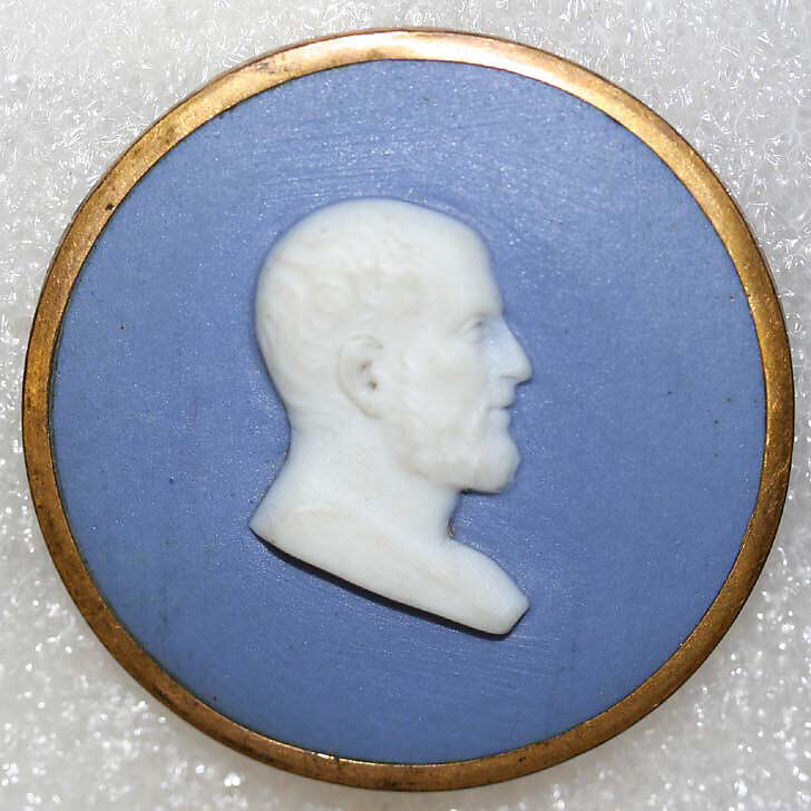 Button, jasper, metal, British