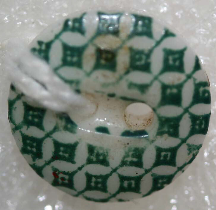 Button, china, British