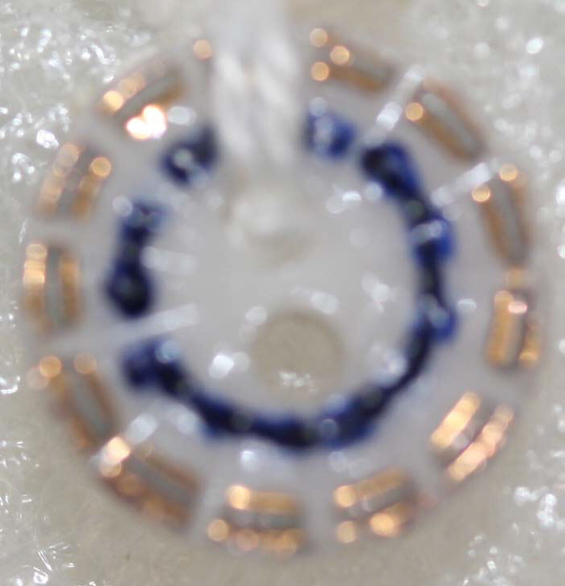 Button, porcelain, American or European