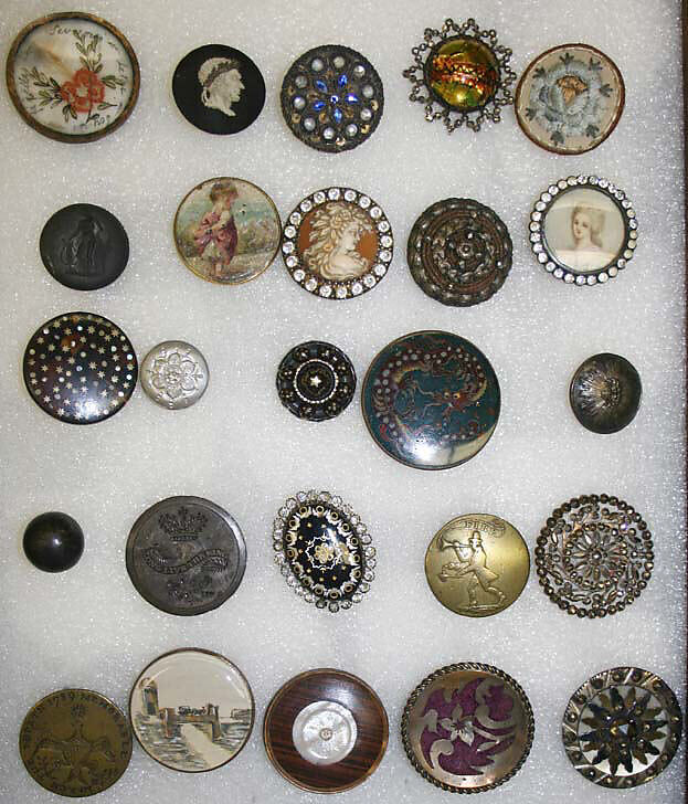 Button, [no medium available], American or European 