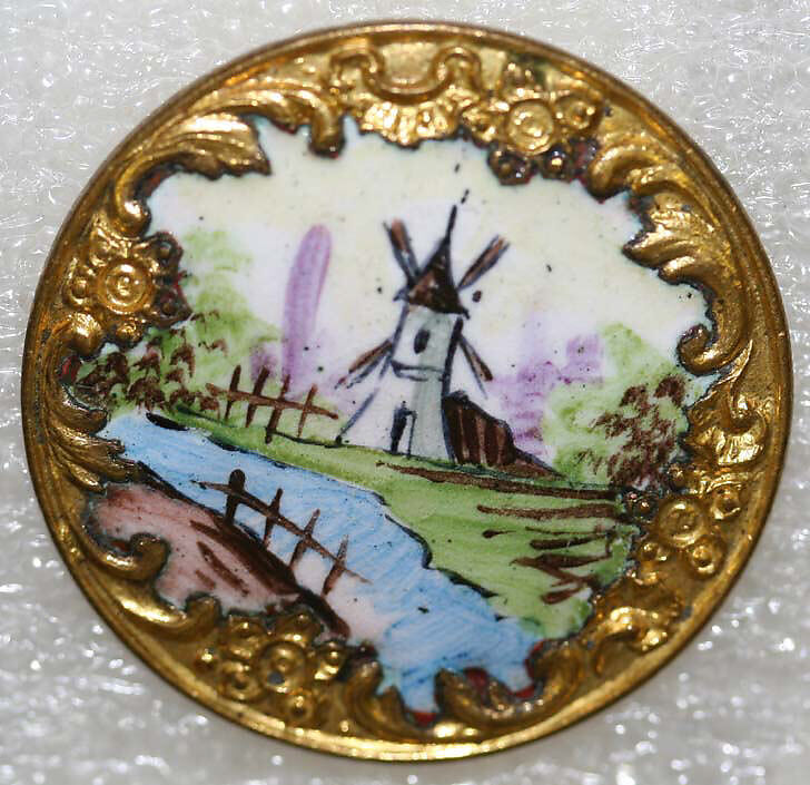 Button, [no medium available], American or European