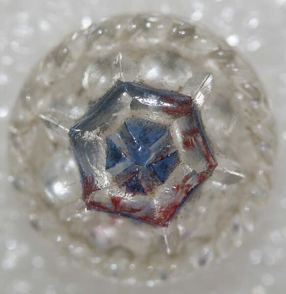 Button, glass, American or European