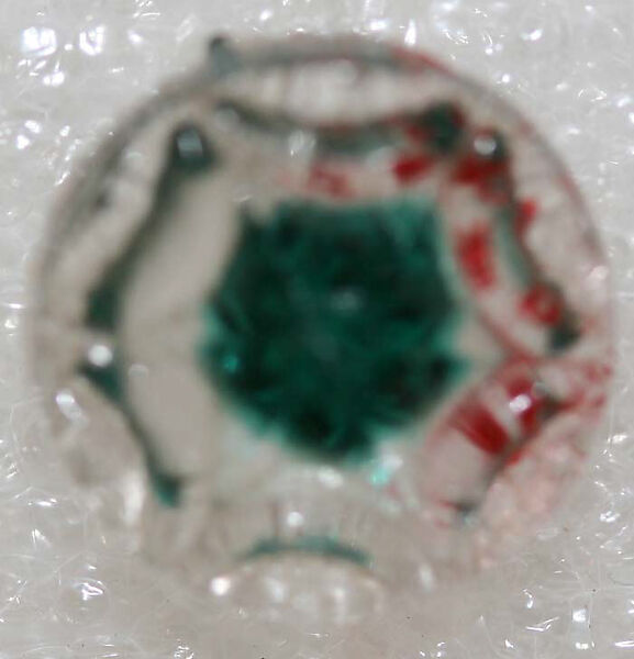 Button, glass, American or European
