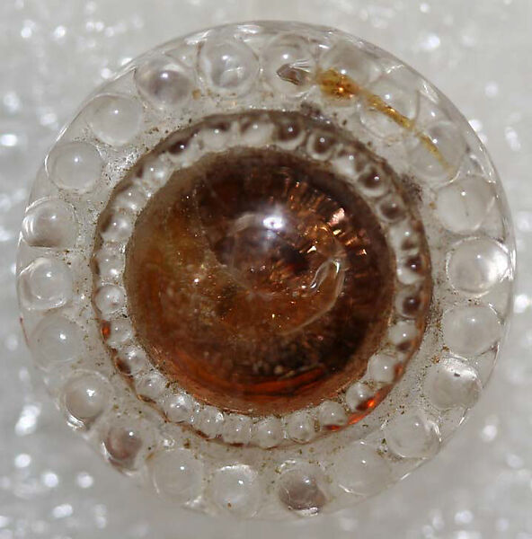 Button, glass, American or European
