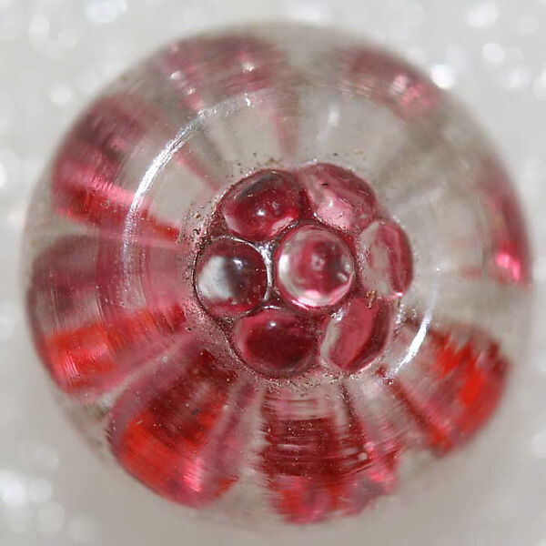 Button, glass, American or European