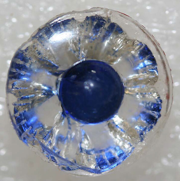 Button, glass, American or European