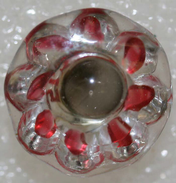 Button, glass, American or European