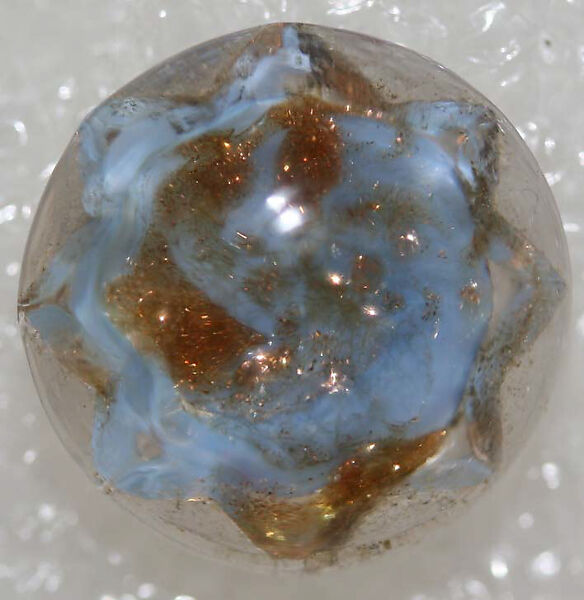 Button, glass, American or European