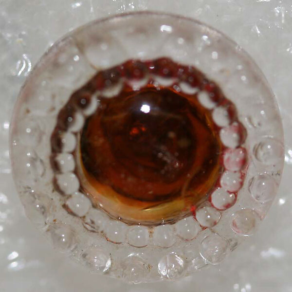 Button, glass, American or European