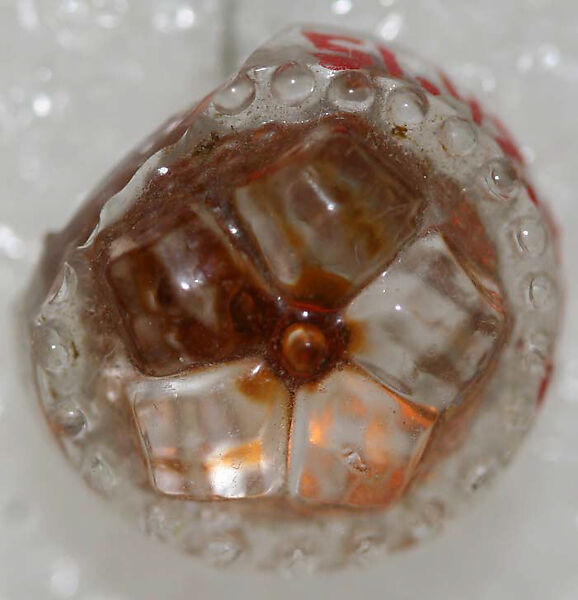 Button, glass, American or European
