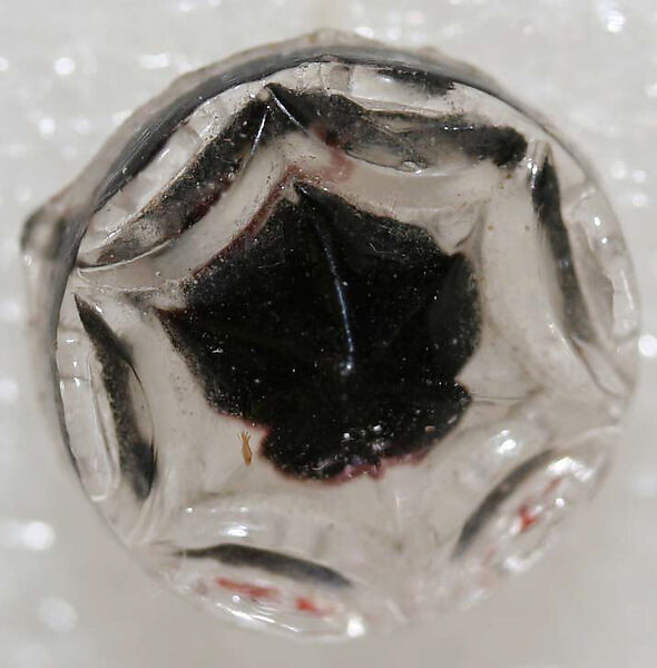 Button, glass, American or European
