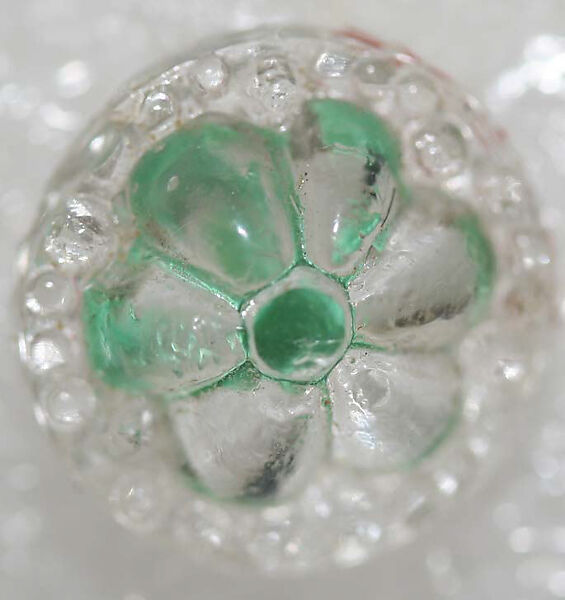 Button, glass, American or European