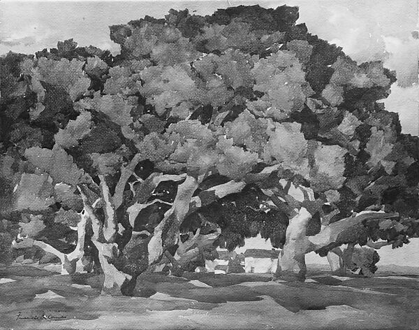 Landscape, Francis McComas (1874–1938), Watercolor on paper, American 