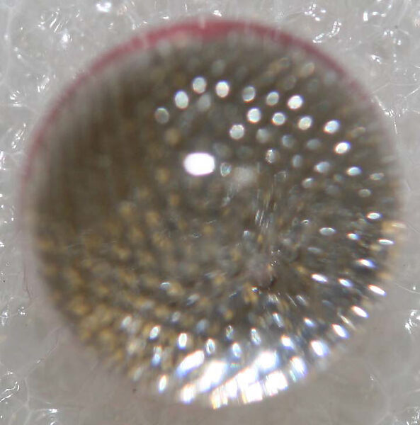 Button, glass, American or European