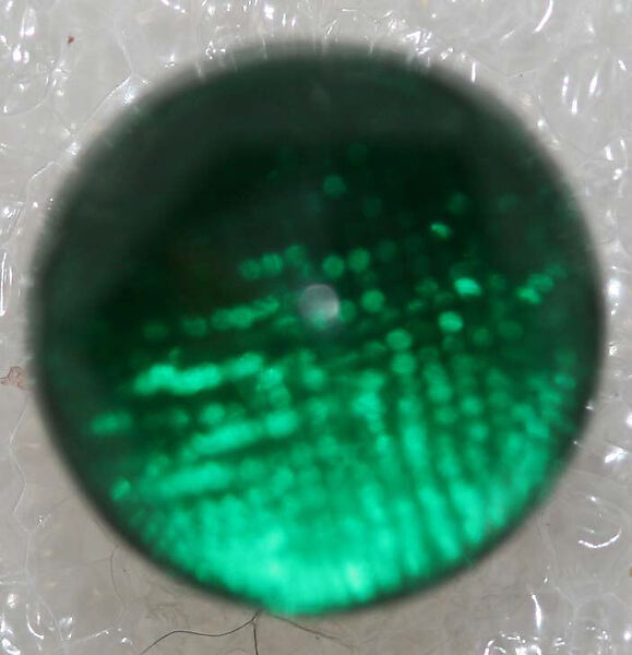 Button, glass, American or European