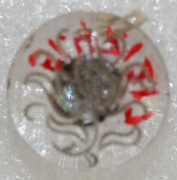 Button, glass, American or European