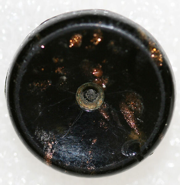 Button, glass, American or European