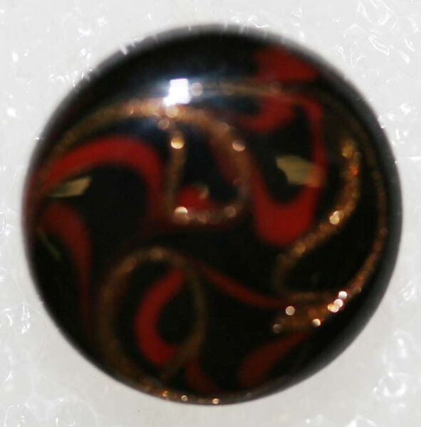 Button, glass, American or European