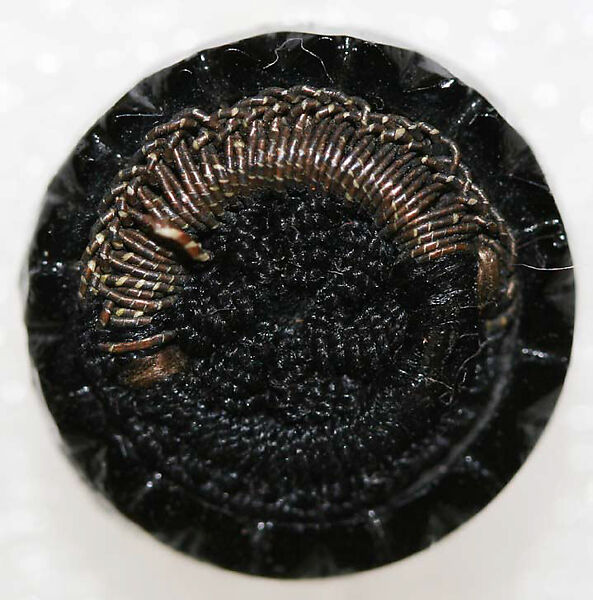 Button, glass, American or European